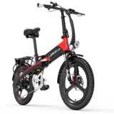 BENFUTO G660 zložljivo erlectric kolo, 48V12.8Ah baterija, 20 * 1.95 pnevmatike, hidravlične kolutne zavore, 7 hitrosti(rdeča), (21233942) Cene