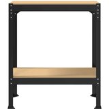  Radne klupe s policom Crna 81 x 41 x 145 cm Konstruirano drvo | shoptok.hr