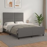 Okvir za krevet s uzglavljem sivi 140x190 cm od umjetne kože | shoptok.hr