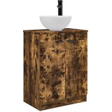 vidaXL Kopalniška omarica s pomivalnikom Dimljen hrast 54 x 35 x 83 cm, (5000245816) | Shoptok.si