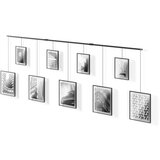 Umbra Črni kovinski stenski okvirji v kompletu 9 ks 223x77,5 cm Exhibit – | Shoptok.si