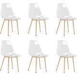  Blagovaonske stolice 6 kom prozirne PET | shoptok.hr