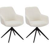 Furnhouse Garnitura 2 belih jedilnih stolov z nasloni za roke Helena, (21151614) | Shoptok.si
