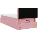  Otomanski krevet s madracem i LED ružičasti 80x200cm baršun | shoptok.hr