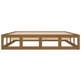  Za krevet smeđa boja meda 120 x 200 cm od masivnog drva | shoptok.hr