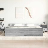  Okvir kreveta s uzglavljem i podnožjem boja hrasta 160 x 200 cm | Eponuda.com