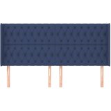  Uzglavlje s ušima plavo 203x16x118/128 cm od tkanine | shoptok.hr