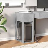 vidaXL Tower stalak za računalo s ladicom boja betona 30x44x74 cm | shoptok.hr