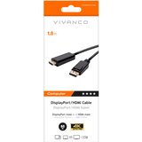 Vivanco Displayport - HDMI 1,8 m VIVANCO 45343 CC M 18 DP | Shoptok.si