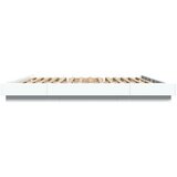 vidaXL okvir kreveta led bijeli 200 x 200 cm konstruirano drvo | shoptok.hr