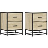  Noćni ormarići 2 kom boja hrasta 40x31x50 cm konstruirano drvo | Eponuda.com