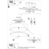  Stropna svetilka SKALA 60 črna, (21347471) | Shoptok.si