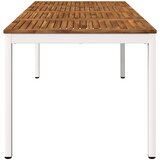  Stol za večeru u vrtu Prirodna i bijela 180 x 88,5 x 75 cm | shoptok.hr