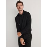Reserved pulover s kapuco - črna | Shoptok.si