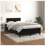  Box spring krevet s madracem crni 120 x 200 cm baršunasti | shoptok.hr