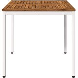  Stol za večeru u vrtu Prirodna i bijela 80 x 80,5 x 75 cm | shoptok.hr