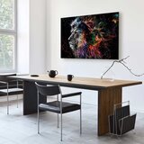  Slika - Crazy Lion (1 Part) Wide 120x80 Na talijanskom platnu | shoptok.hr