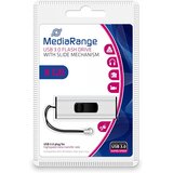 Mediarange USB 3.2 Gen 1 USB STICK s kliznim mehanizmom i uzicom za privjesak, Silver/Black, 8GB , MR914 | shoptok.hr