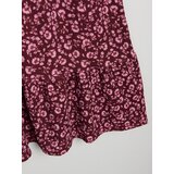 Sinsay Fit and flare midi haljina sa zebra uzorkom i puf rukavima | shoptok.hr