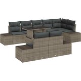  Sjedeća garnitura za vrt 9 kom. Siva poliratan 100 x 55 x 73 cm | shoptok.hr