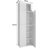 MID.YOU Omara Za Oblačila Lona Xxl, Bukev | Shoptok.si