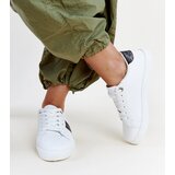 Gemre Black and white sneakers with decorative Grada strap | Shoptok.si