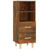Maison Chic Komoda - Predalnik dimljeni hrast 34,5x34x90 cm konstruiran les, (21718163) Cene