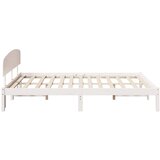  Krevetna konstrukcija Bijelo 150 x 200 cm Čvrsto borovo drvo | shoptok.hr