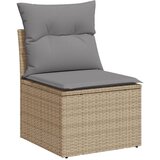  7-dijelni set vrtnih sofa s jastucima bež od poliratana | shoptok.hr
