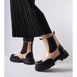 Gemre Black and Pink Albany Slip-On Ankle Boots Cene