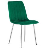 Lava stolica - zeleni baršun / kromirane noge x 2 | shoptok.hr
