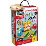 Lisciani Montessori Wood logika i kocke 2u1, 48 dijelova 96879 | shoptok.hr