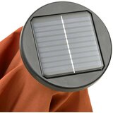  Suncobran s LED svjetlima terakota 200 x 211 cm aluminijski | shoptok.hr
