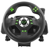 Esperanza EGW101 Drift Gamer trkaći volan, PC, PS3, crni | shoptok.hr