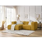 Bobochic Paris Oker rumena kotna sedežna garnitura iz tkanine bouclé (levi kot) Zephyr – | Shoptok.si