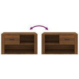 Ormarić za cipele smeđi hrast 80x35x45 cm konstruirano drvo | shoptok.hr