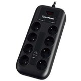 Cyberpower produžni kabl prenapon.zaštita P0820SUF0 8xšuko/2xUSBc/1,8m | Eponuda.com