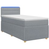  Boxspring krevet s madracem Svjetlosiva 100 x 200 cm Tkanina - Svjetlosiva 100 x 200 cm Dizajn linija | shoptok.hr