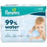 99% Water Baby Wipes vlažne maramice za čišćenje za djecu 3x60 kom