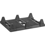 ratioform Polovična paleta iz umetne mase, DxŠxV 600 x 800 x 145 mm, sive barve | Shoptok.si