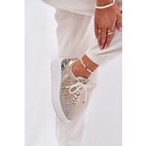 Boto Women's Sports Shoes With Mesh And Studs Beige Ogalda | Shoptok.si