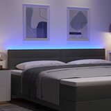  LED glava kreveta s LED trakama Tamno siva 200 cm tkanina | Eponuda.com