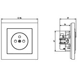  Ospel - Kućna utičnica bez okvira 230V SONATA bela | Eponuda.com