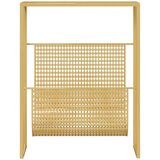 vidaXL stalak za časopise zlatni 35 x 15 x 45 cm čelični | shoptok.hr
