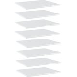 Police za knjige 8 kom visoki sjaj bijele 60x50x1,5 cm iverica | shoptok.hr