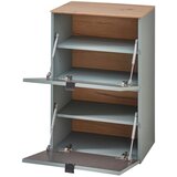 Voleo VISEČA OMARA ZA ČEVLJE žajbljevo zelena, hrast artisan | Shoptok.si