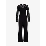 Orsay black women's overall with lace detail - women