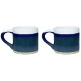Sass & Belle Tamno plave šalice u setu 2 kom za espresso od kamenine 80 ml Marlow – | shoptok.hr