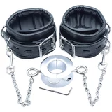Black Label Stainless Steel Ballstretcher with Ankle Restraints