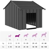  za pse s krovom 83x130x85 cm pocinčani čelik | Eponuda.ba